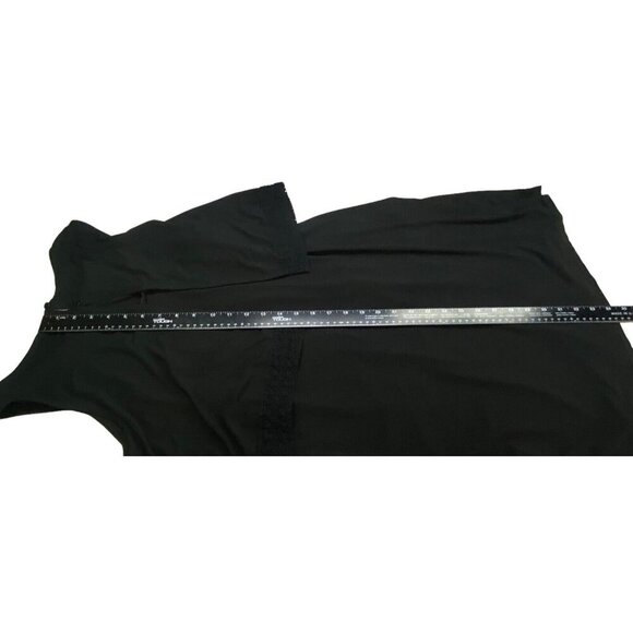 J JILL Wearever Women Sleeveless Pullover Knit Midi Dress Sz M Black Casual 13-8 - Picture 8 of 11